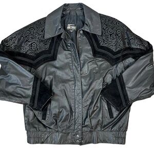 Vintage 80’s comint leather/suede jacket